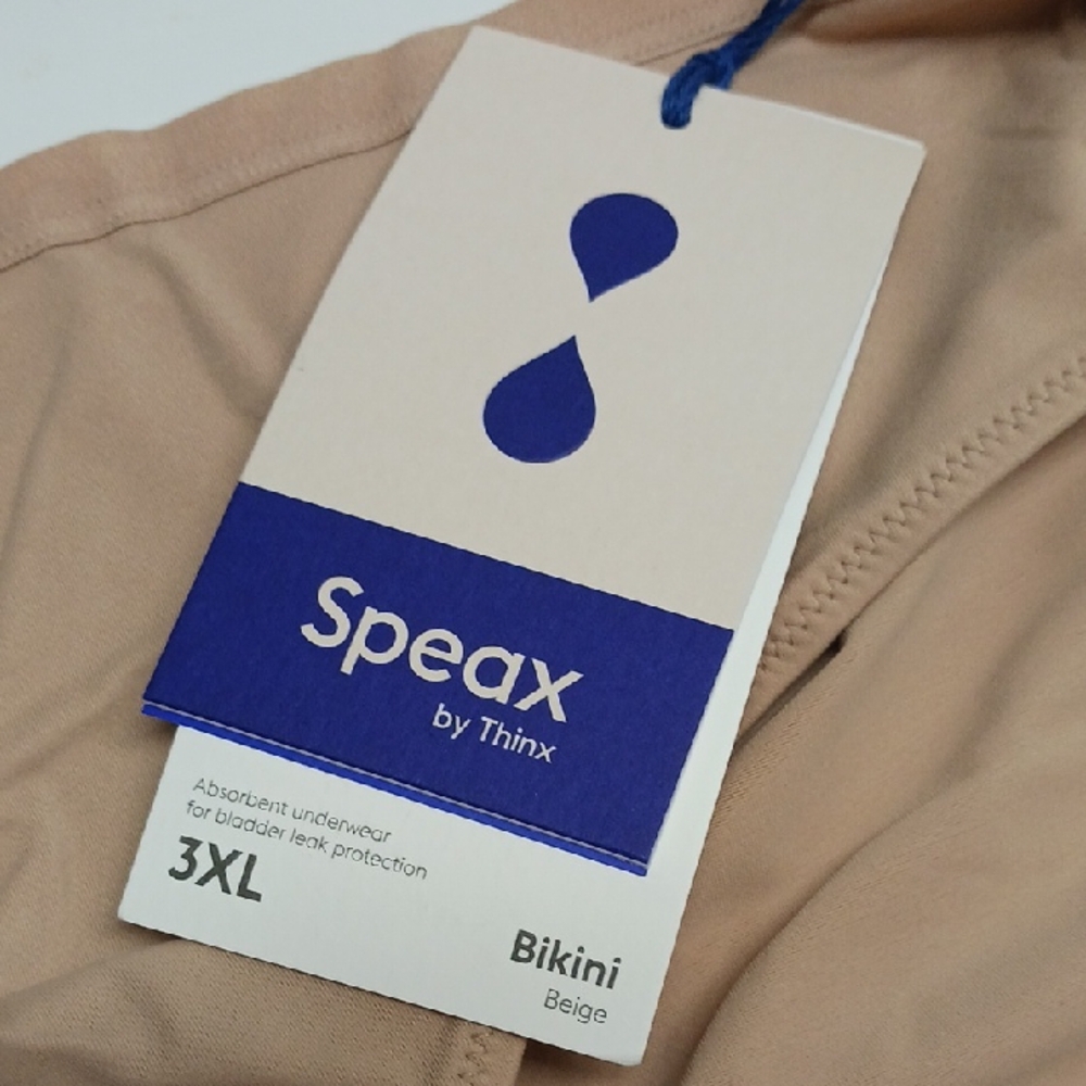 Thinx Speax Beige Bikini Panties